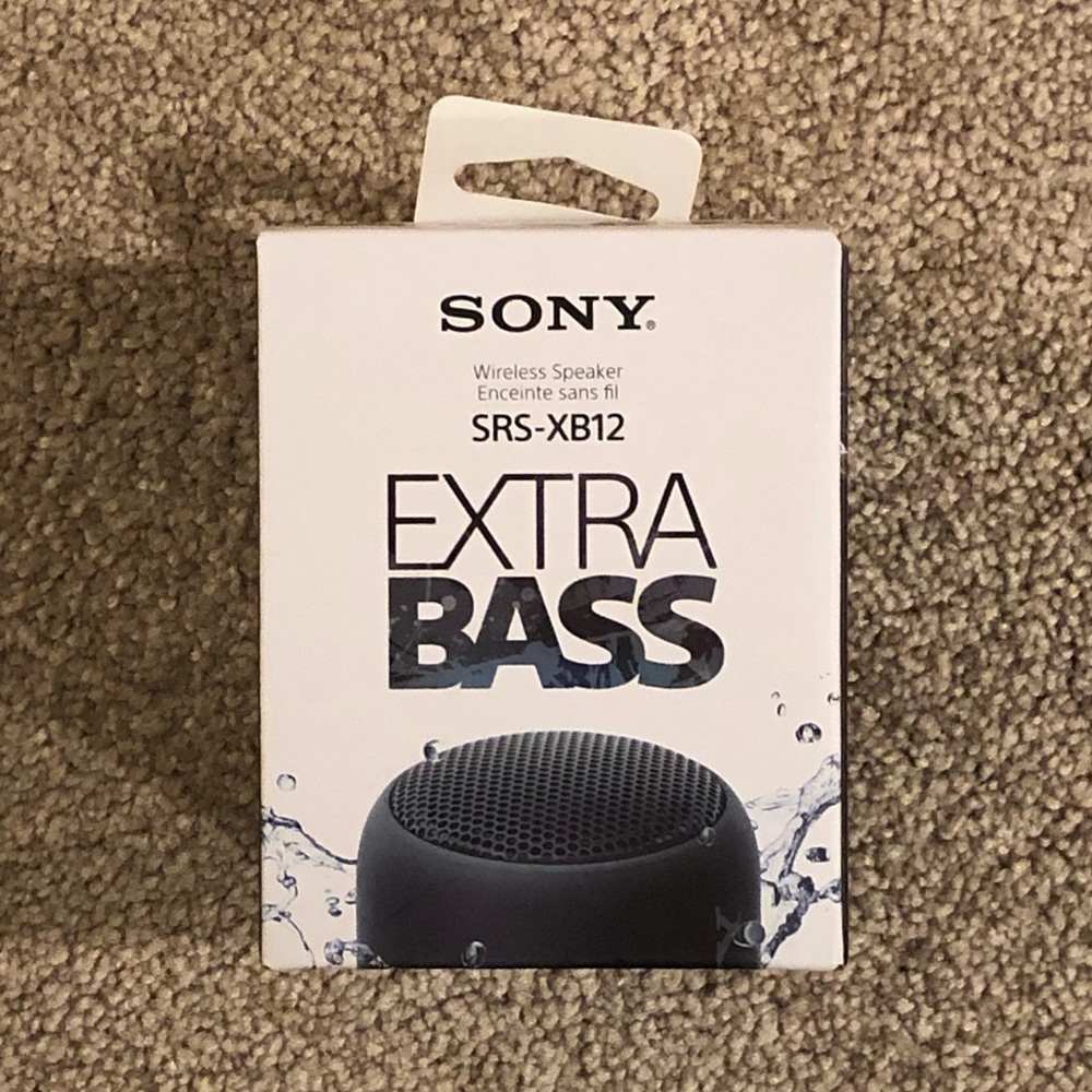 Sony SRS-XB12 Extra Bass Wireless Bluetooth Speaker (Black)